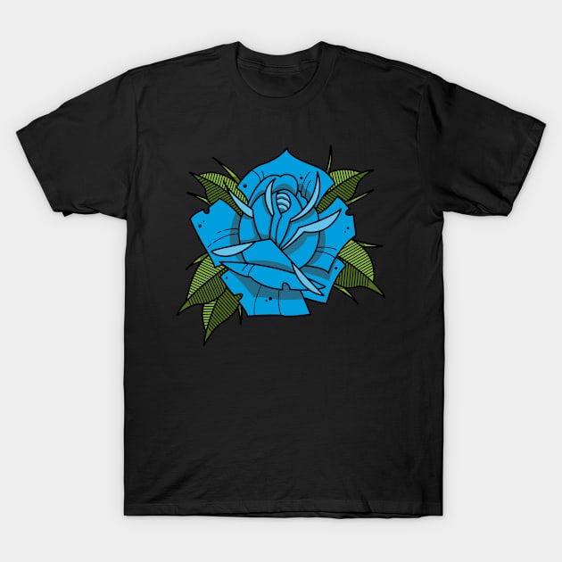 Tattoo Rose T-Shirt by mauno31